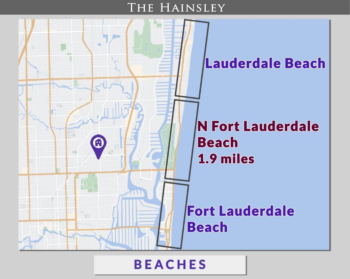 Beach Chairs, Good Kitchen, Strong Wifi On 14Th Ave Fort Lauderdale Buitenkant foto